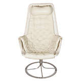 A lovely white leather Jetson chair by Bruno Matheson